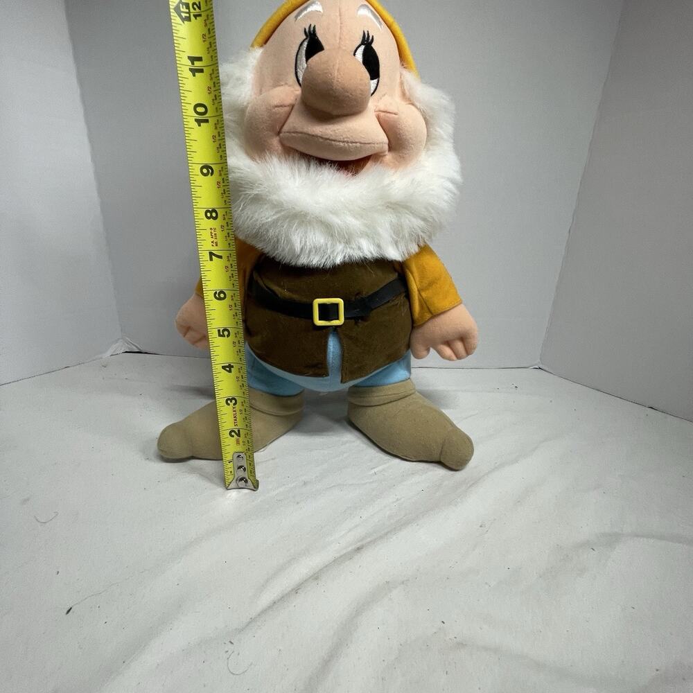 VTG Disney Snow White and the Seven Dwarves Happy 12" Dwarfs Plush Stuffed Toy